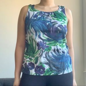 Ann Taylor Floral Tank Top